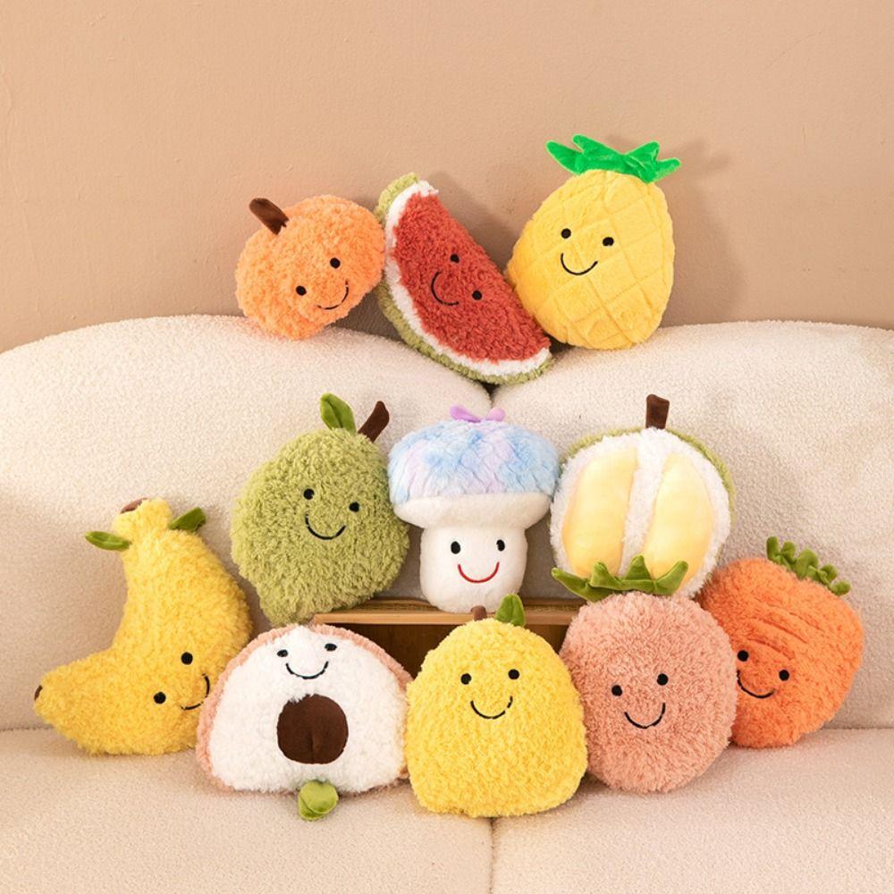 Multicolor Vegetable Plush Toy Cute Soft Mini Cushion Pillow Creative Fruit Plush Toy  Gift