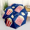 1pc Popcorn Pattern Automatic Folding Umbrella - Compact 8-Rib Design, Durable Plastic & Iron, Lightweight for Outdoor Daily Use149