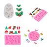 Candy Tree Hat Socks Silicone Mold Fondant Mold Christmas Baking DIY Supplies