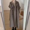 Loose Plaid Woolen Coat for Women Fashion Lapel Slim Women's Jackets Korean Women's Autumn Coat