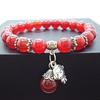 Red Agate Crystal Beaded Bracelet for Women - Handcrafted Couple Jewelry