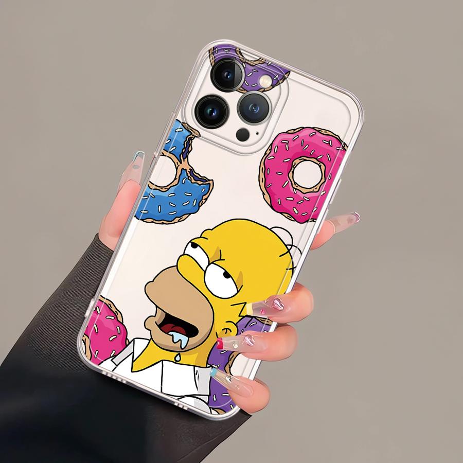 Funda Suave para Teléfono Cute The S-simpsons para iPhone 17 Pro Max Air XR 16 11 12 Mini 13 Pro XS Max 7 8 14 Plus 15