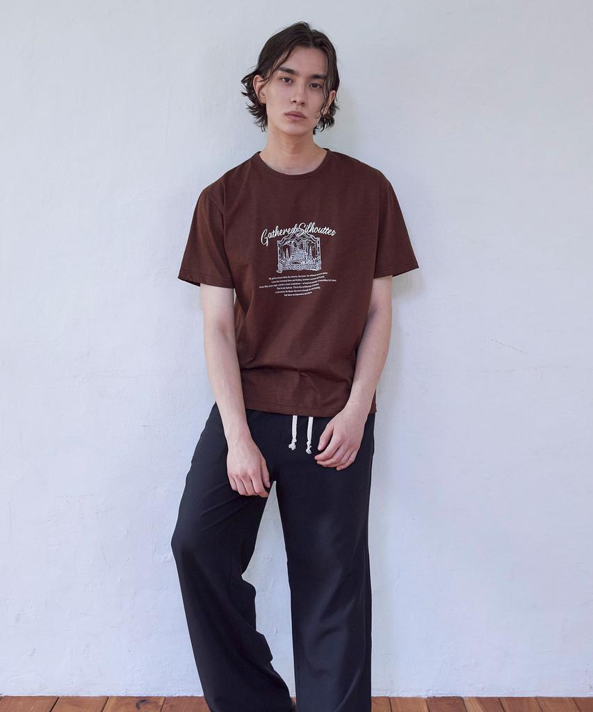 SENTAIR Silhouette Half T-Shirt _Brown