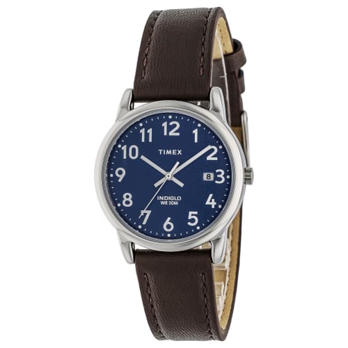 

TIMEX Easy Reader Unisex Watch, Quartz, Stainless Steel and Calf Leather, TW2V75200