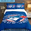 Toronto Jays 3pcs Bedding Set,Including 1pc Duvet Cover And 2pcs Pillowcases Perfect Gift for Christmas,Ideal for Bedroom, Dormitory