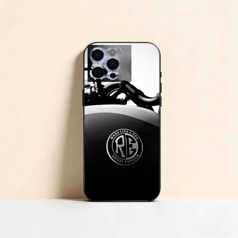 R-ROYALS E-ENFIELDs Logo Phone Case For iPhone 17, 16,15,14,13,12,11 Plus,Pro Max, Others Soft Black Cover
