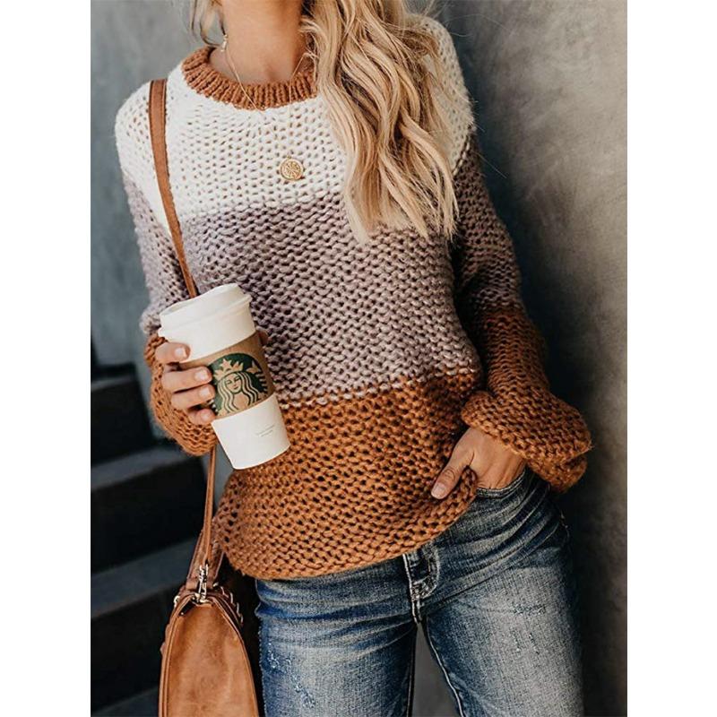 Женский осенне-зимний свитер-пуловер плотной вязки XL жёлтый