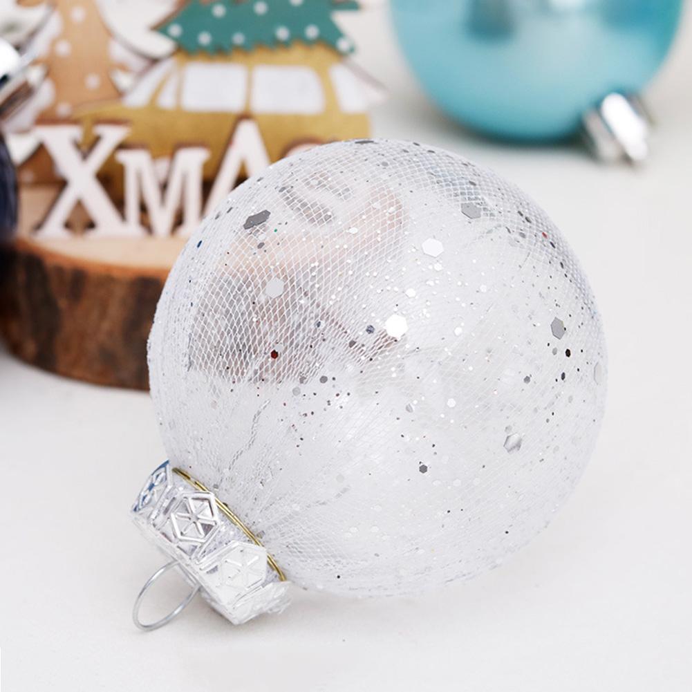 30pcs 6cm Christmas Balls Shatterproof Christmas Tree Pendant Plastic Hanging Ball Christmas Ball Ornaments for Xmas Tree