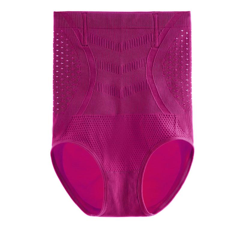 Women's Ultra-Thin High-Waisted Tummy Control Butt Lifting Shapewear Breathable Body Shaping Panties Non-Pinch Butt-Covering Anti-Roll Edge Briefs