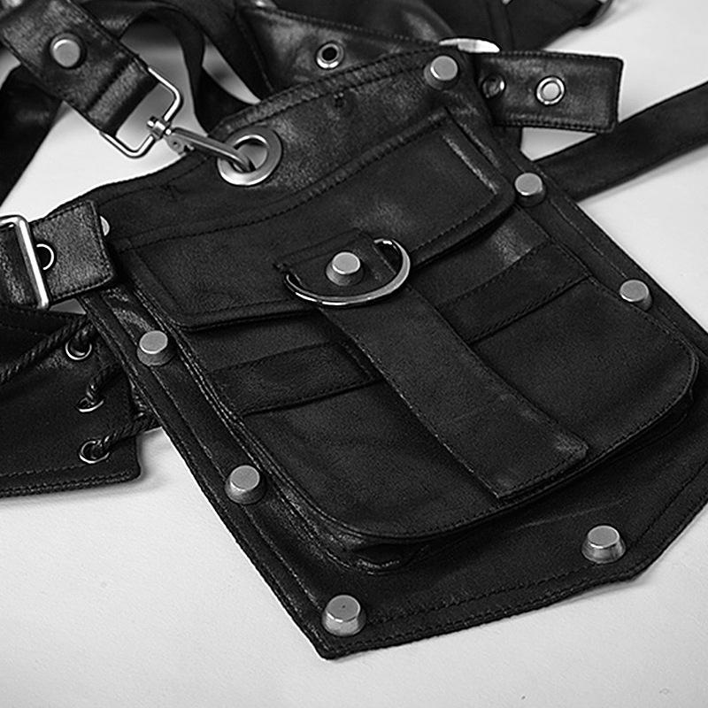 Steampunk Leather Armor Women'S Shoulder Bag Men'S Stage Performance Accessories New Choice