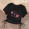 T-shirt tinta unita per bambina, top a maniche corte per bambini, magliette estive per bambini, camicetta per adolescenti, completini per neonati, abbigliamento