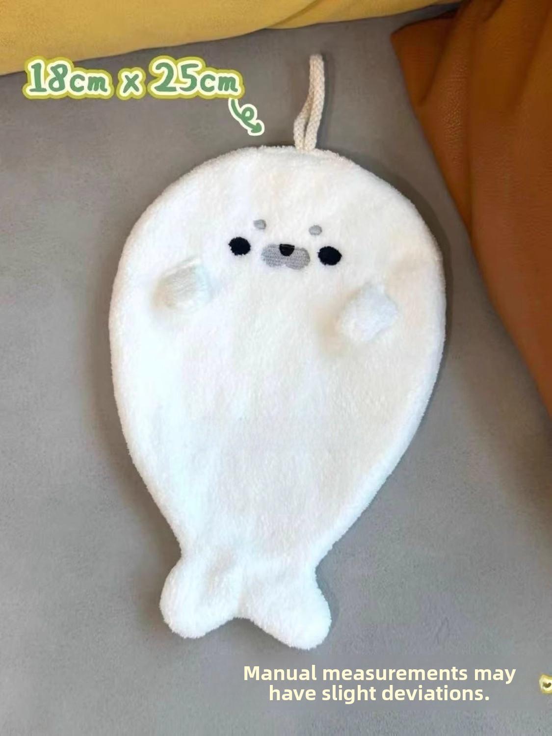 

Ultra-Thi Seal Hair Drng Cap Super Absorbent Coral Fce Towel Qui-Drng ampoo Student Bath Cap Cute Animal Design