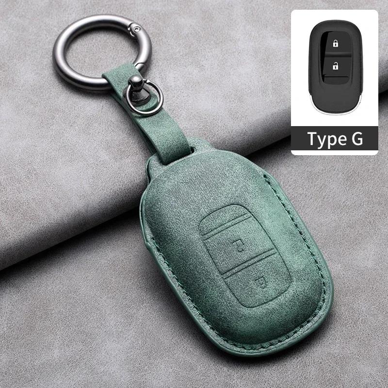 Leather Cover Protector Holder Car Remote Key Case Fob for Honda Civic Accord HR-V CR-V CRV 2 3 4 Buttons Keychain Accessories