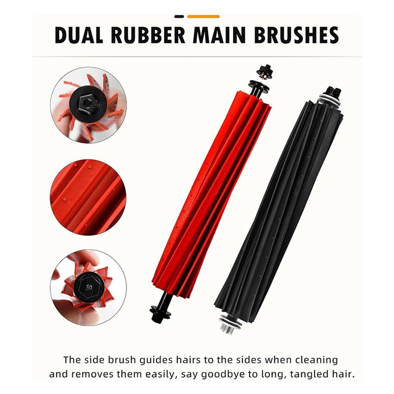 For Roborock Q8 Max /Q8 Max+ Robot Vacuum Cleaner Main Side Brush HEPA Filter Mop Cloths Rags Dust Bag Accessories Parts