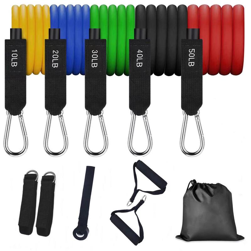 Long Chan Ling Pao 11-Piece TPE Resistance Band Set
