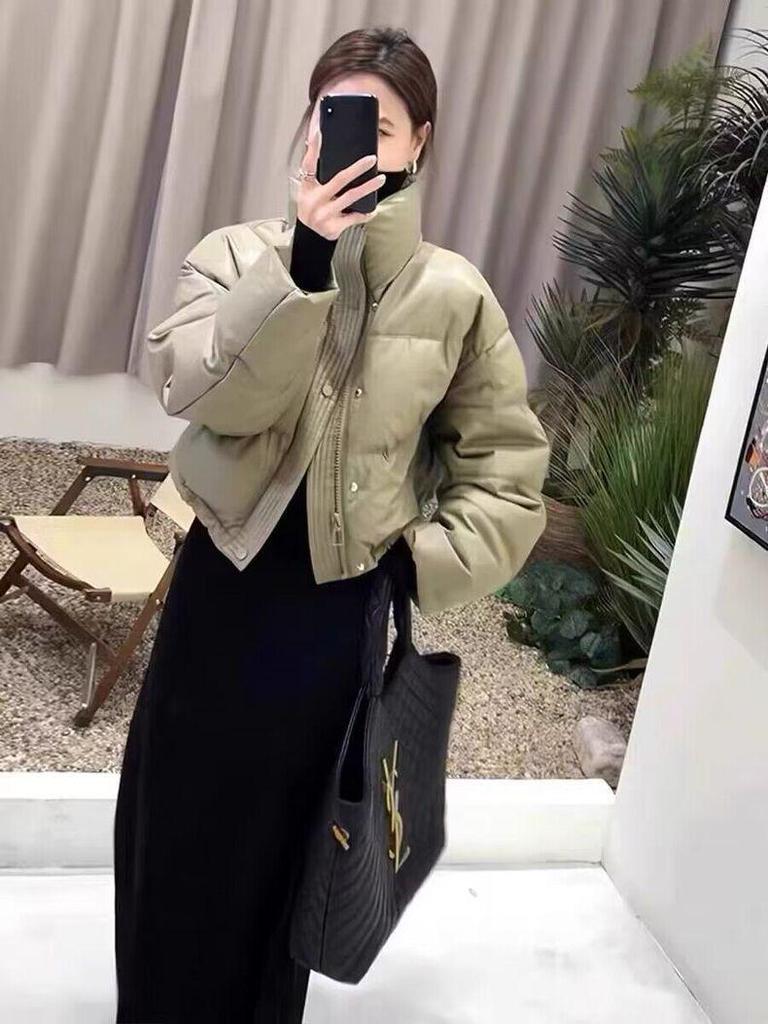 2025 Women's Short Thick Winter Bread Coat - Small Size European & American Style Outerwear