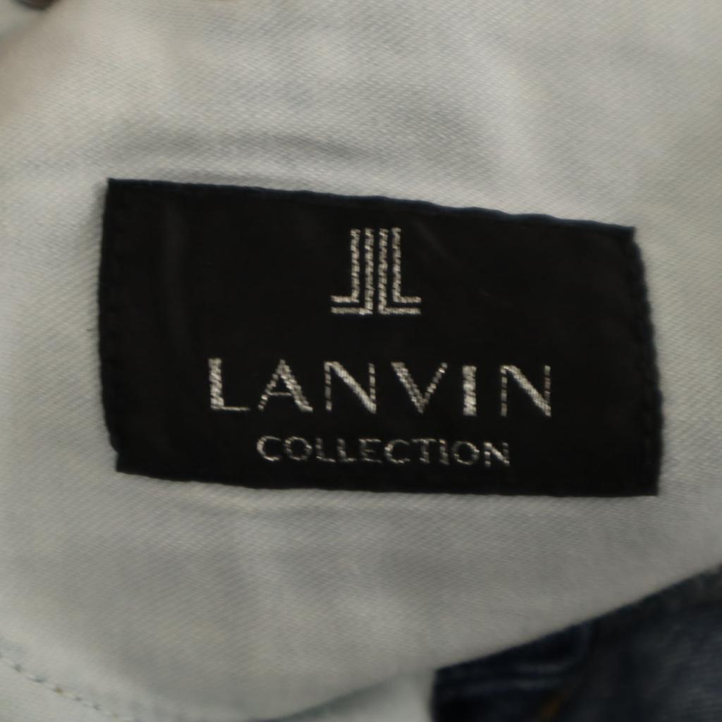 LANVIN LA COLLECTION Made in Japan Pantaloni in misto lino e denim 52 jeans Uomo Usati