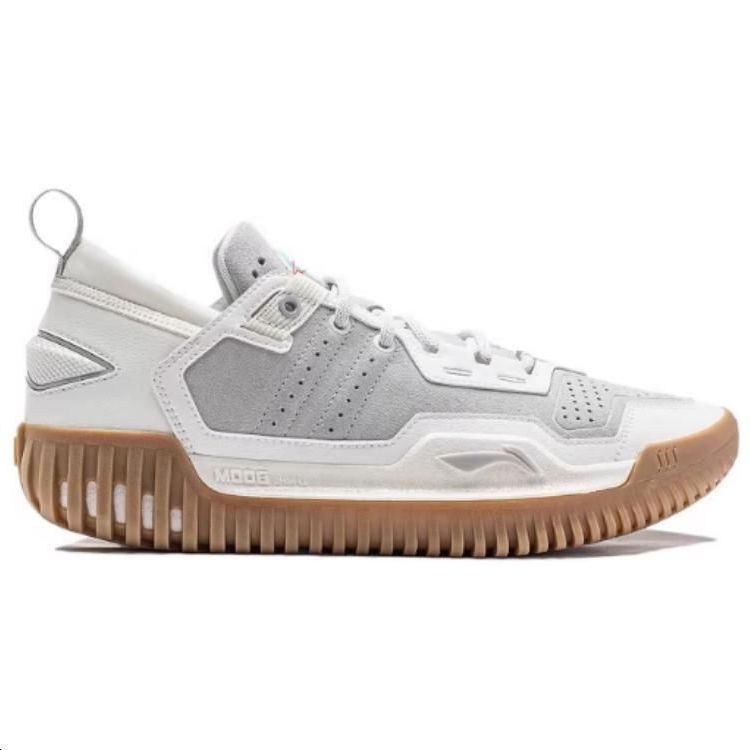 Li Ning BadFive 3 Low Cushioning Abrasion Resistant Lightweight Basketball Shoes Men's White ABFU005-23