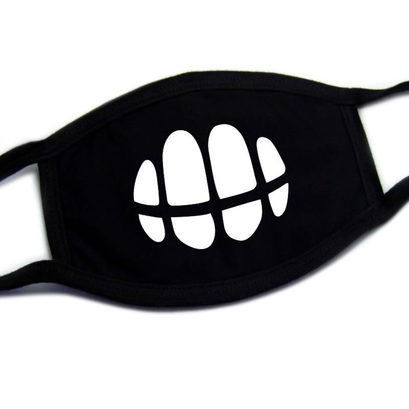 European-American Cute & Funny Halloween Printed Cotton Face Mask for Adults, Dustproof.