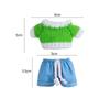 Sweater Jeans for 15-17Cm Labubu Plush Stuffed Doll Outfits DIY Mini Dolls Clothing Accessories