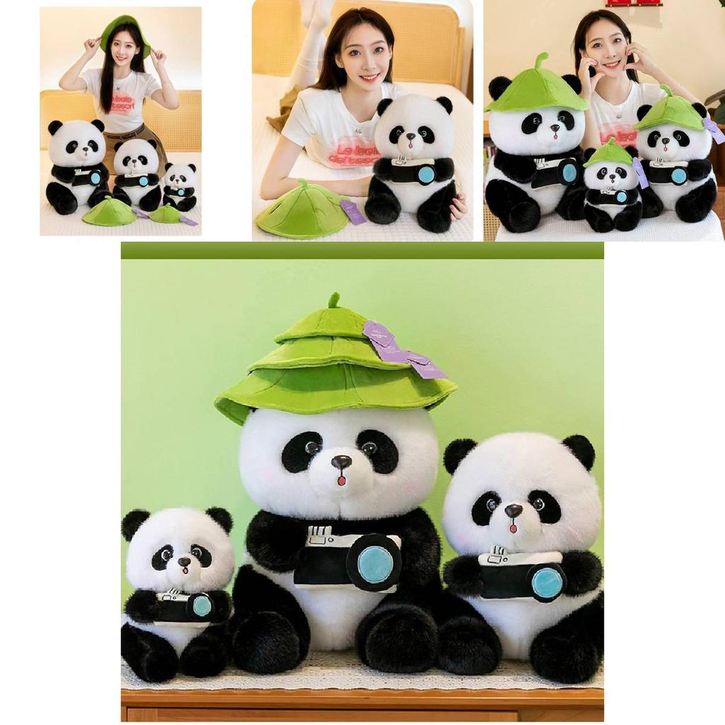 Entzückendes Plüsch-Panda-Spielzeug mit Kamera-Design Perfekt für Kindergeburtstagsgeschenke