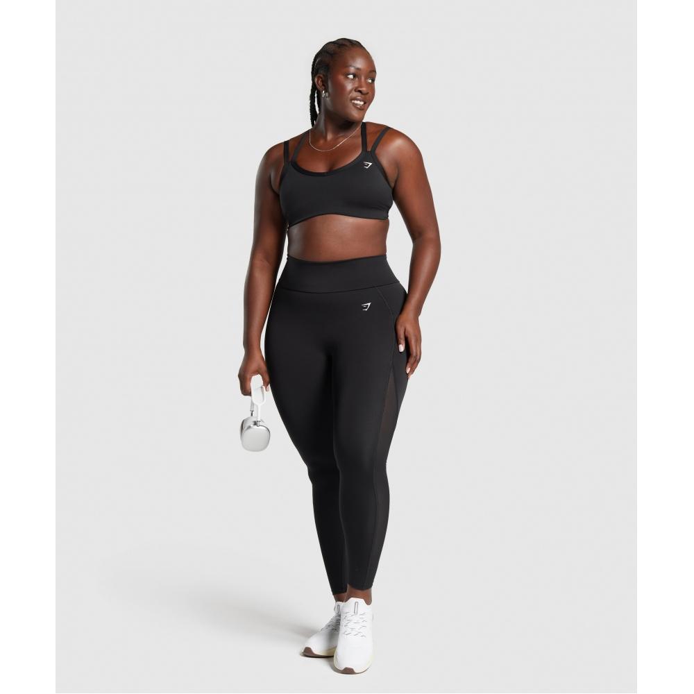 Gymshark Strap Feature Sports Bra Black B8a6a Bb2j