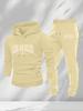 Autumn and winter explosion Los Angeles printed men's suit, hooded sweater sweatpants two-piece set, casual sportswear