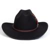 Men's Feathered Jazz Hat Fashionable Flat-top Hats Outdoor Leisure Gentleman's Cap Cowboy Caps