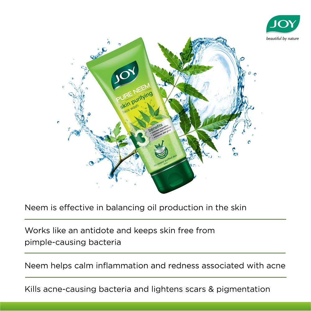 Joy Skin Purifying Neem Face Wash for Acne & Pimples - 100ml
