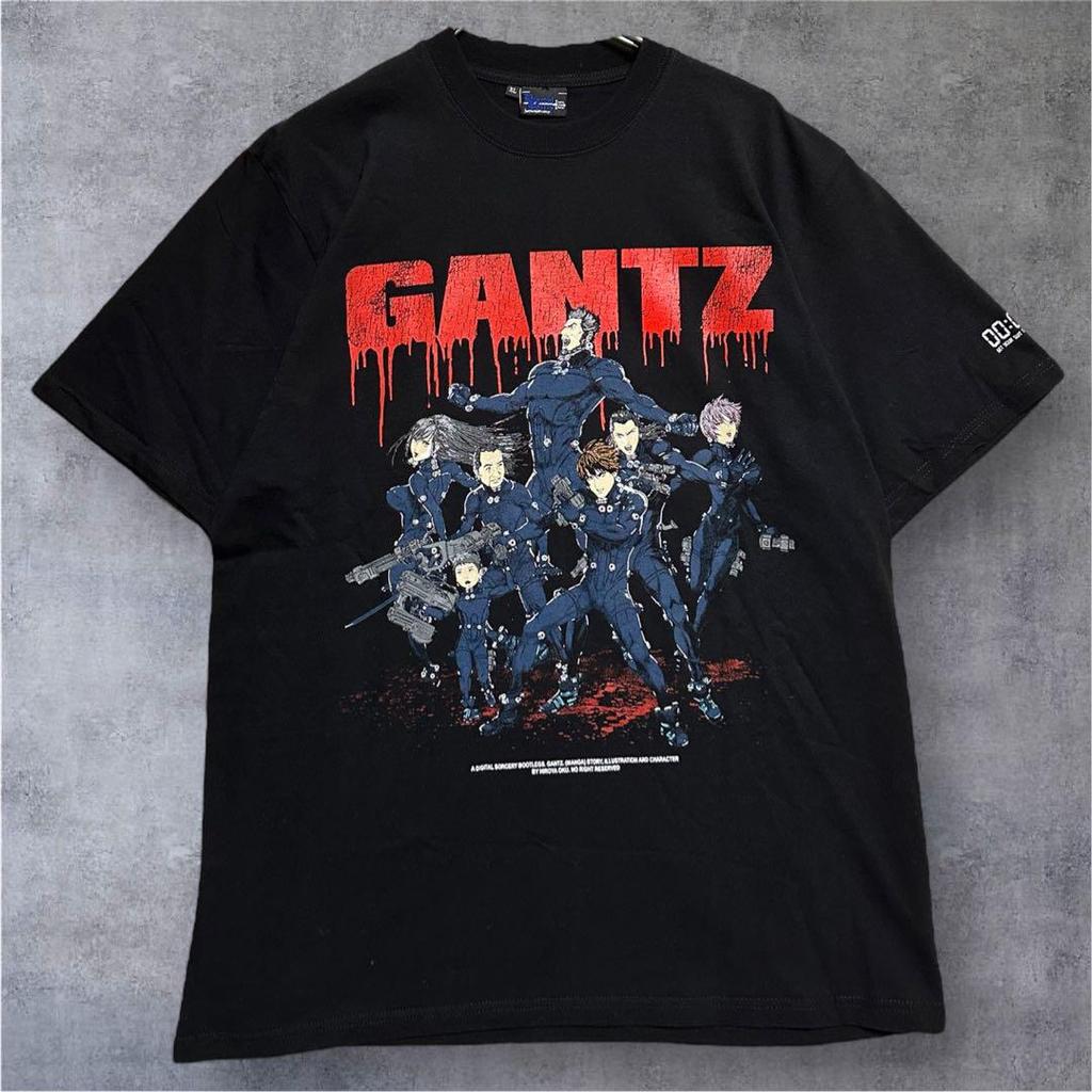 [USED] GANTZ Double-Sided Print T-Shirt Black XL Anime