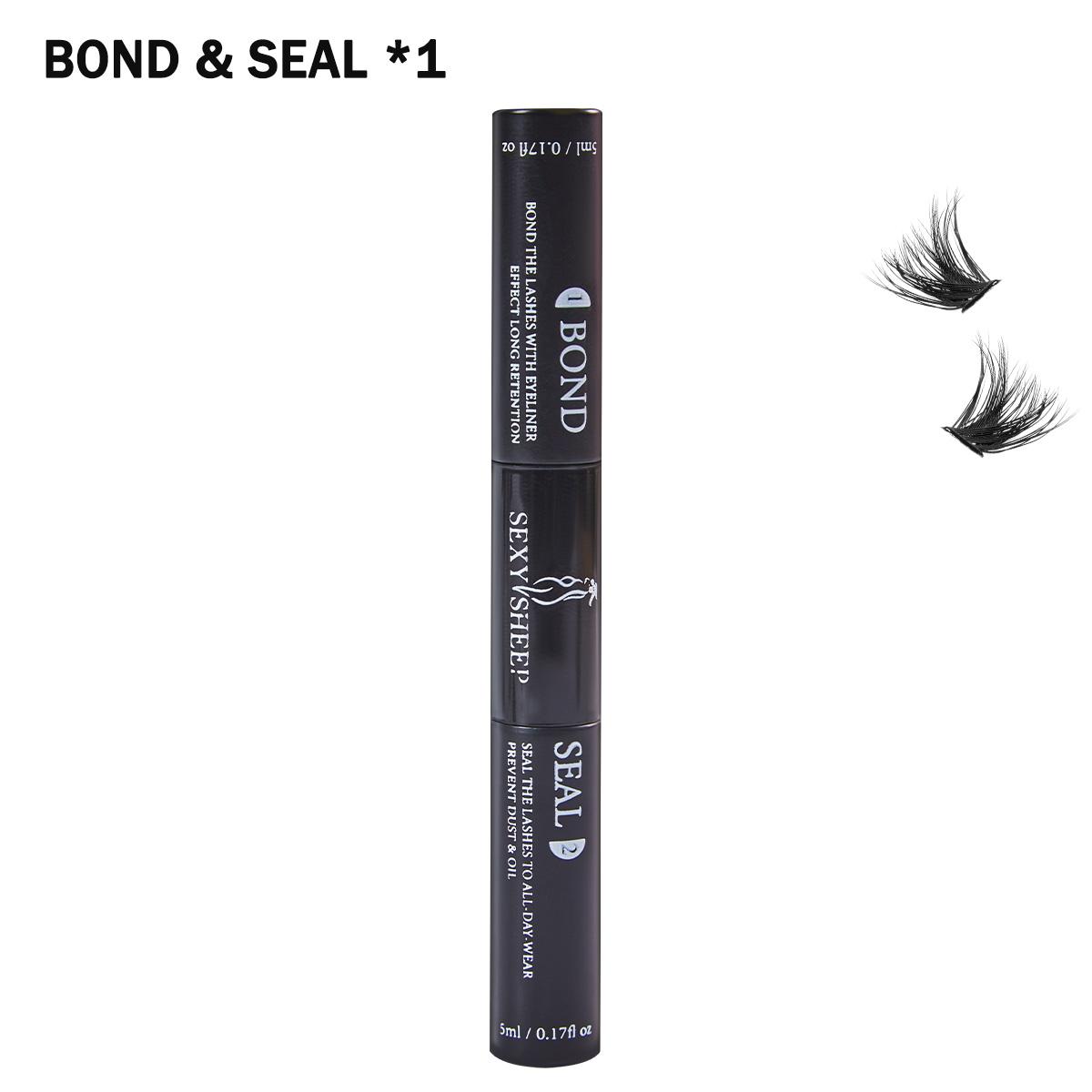 Eyelash Bond and Seal 10ml Strong Hold for DIY Lash Clusters Long Lasting 72Hours 2 in 1