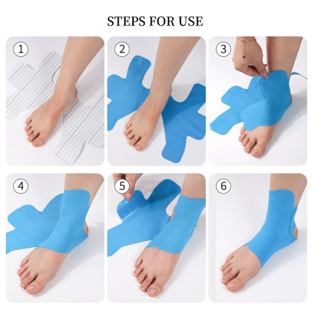 2Pcs Cotton Kinesiology Tape for Ankle Pre-Cut Athletic Tape New Ankle Tape  for Ankle Support
