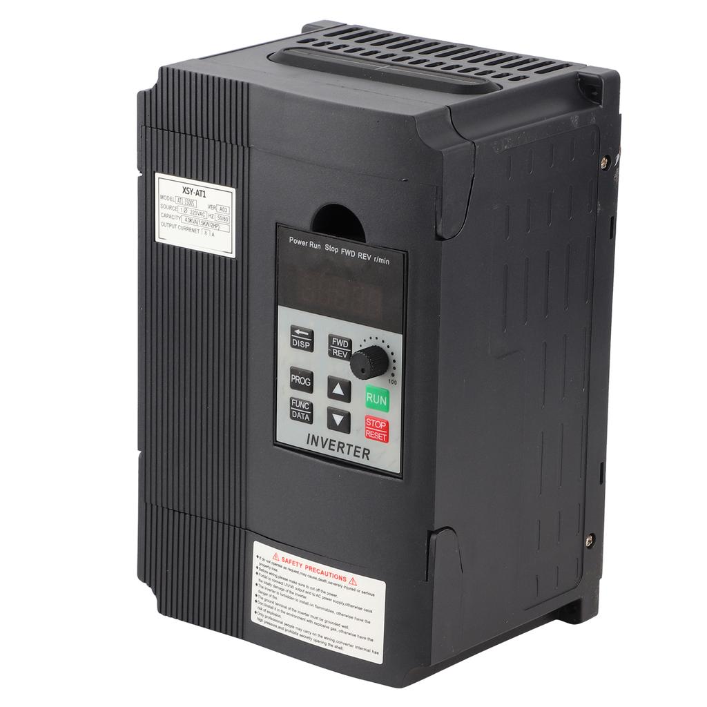 220V Single Phase Variable Frequency Drive VFD Speed Controller for 3 Phase 1.5kW AC Motor