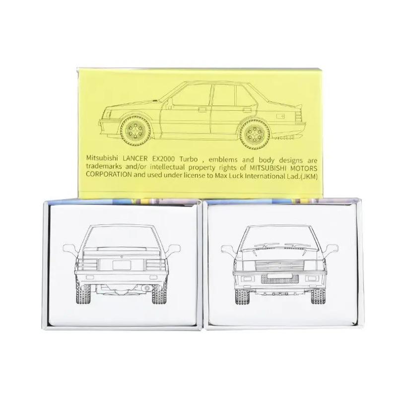 Modelo Miniatura 1/64 Mitsubishi Lancer EX2000 Turbo Coche de Juguete de Aleación Fundición a Presión 1/64 JKM Vehículo Clásico Ruedas Libres Colección Regalo