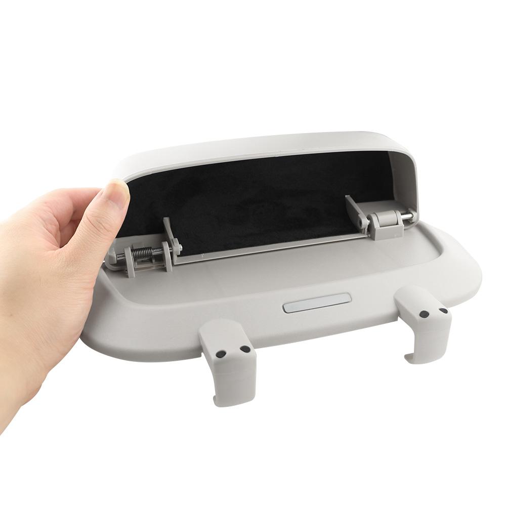 Car Glasses Box Portable Press Switch Sunglasses Holder Support Driver Goggle Case Car Sun Visor Eyeglasses Storage Box