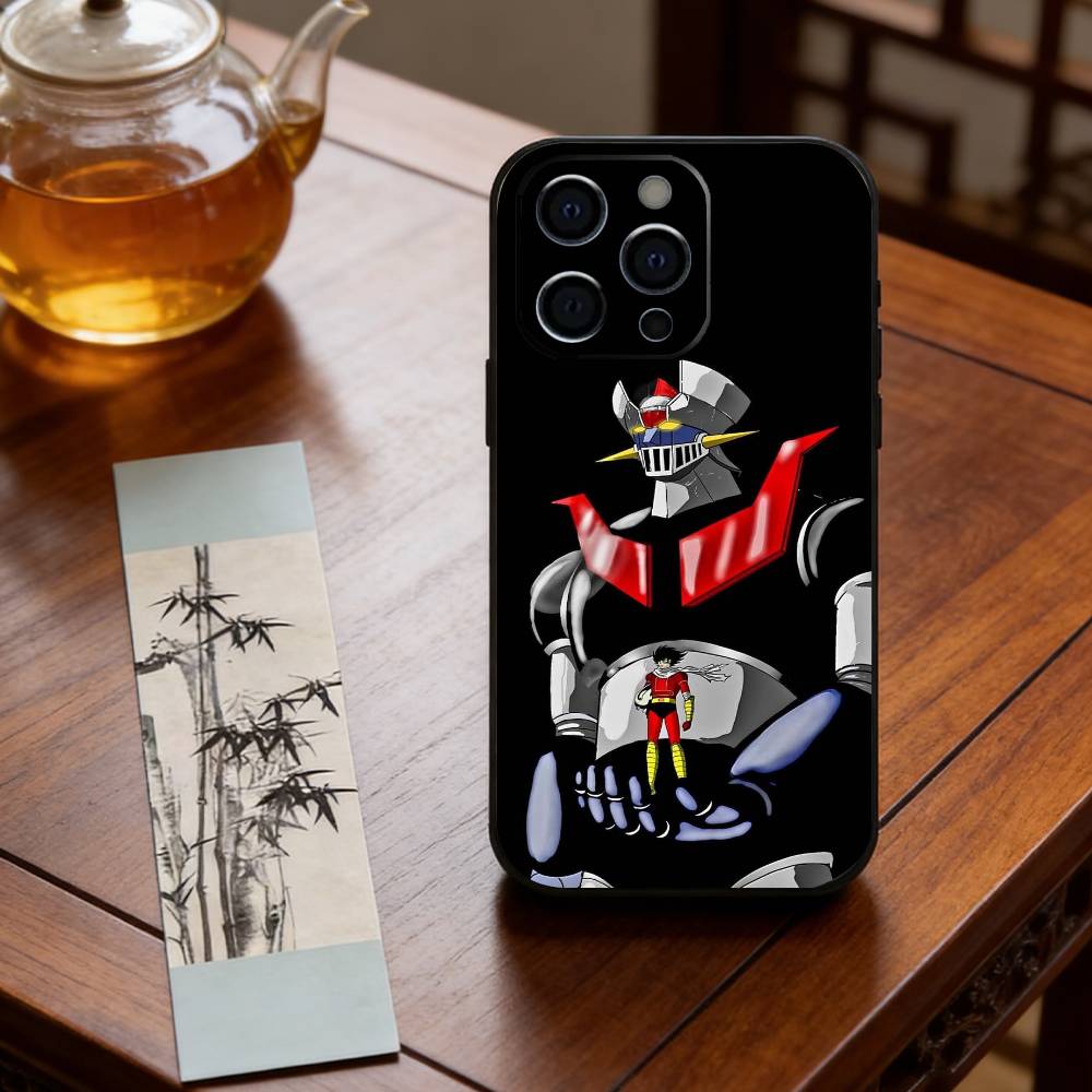 Anime M-Mado K-King Granzort Phone Case For iPhone 17, 16,15,14,13,12,11 Plus,Pro Max, Others Soft Black Cover