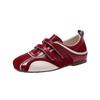 Thick-soled Lightweight Velcro German Training Shoes Women's 2025 Autumn New Fashion Versatile Casual Comfortable Soft-soled White Shoes