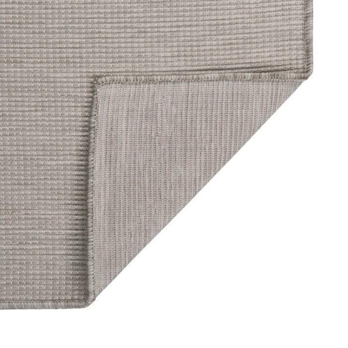 VidaXL Tapis à tissage plat d'extérieur 200x280 cm Taupe