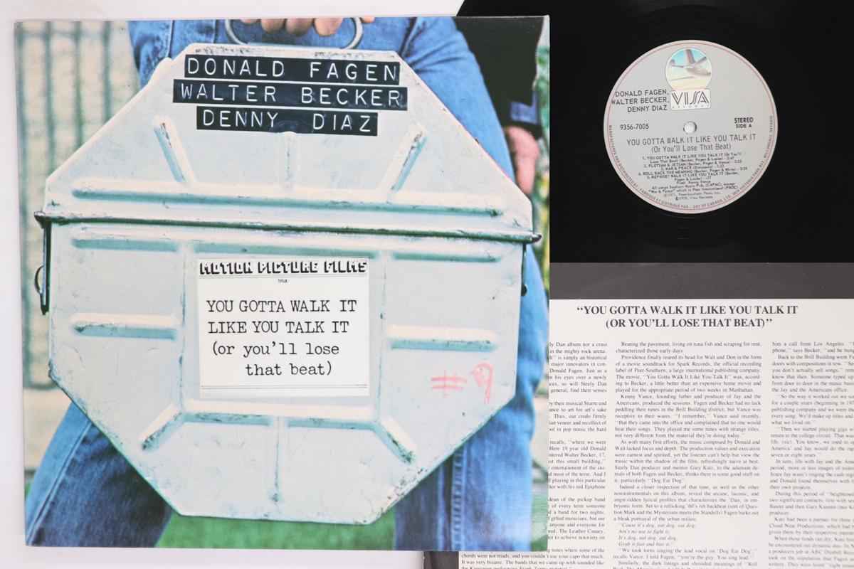 LP Record DONALD FAGEN WALTER BECKER DENNY   You Gotta Walk It Like You Talk It  93567005 VISA 1978 Canada Rock Used