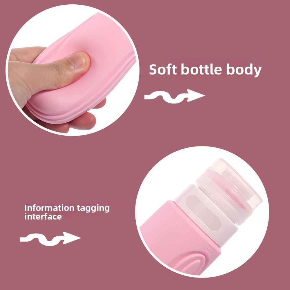 4pcs/set 90ml Squeeze Liquid Bottle Kit Empty Portable Lotion Container  Foundation