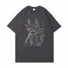 EVA Anime Shortsleeved Unit01 Asuka Tshirt 2026 Summer New Mecha Pure Cotton Offtheshoulder Top for Unisex and Women