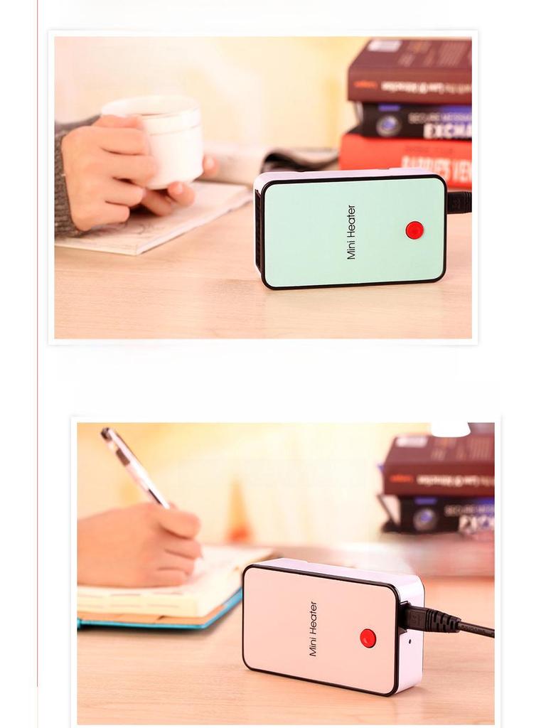 Compact Desktop Heater - Portable, Low Power for Home, Dorm, or Office