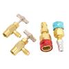 R1234YF to R134A Quick Coupler Kit, Self Sealing, High Pressure Adapter, Car AC Charging, Brass Material, Construction Tap