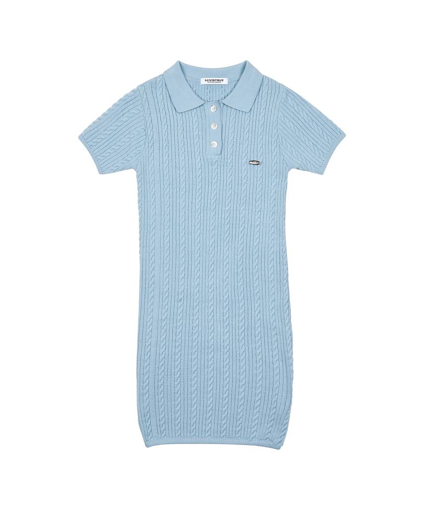 LUVISTRUE Vl Logo Knit Ops(Sky Blue)