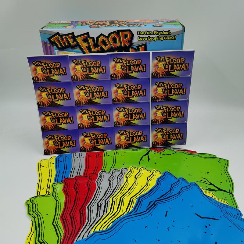 Gioco di Carte per Bambini The Floor Is Lava Giocattolo in PVC per Gioco Interattivo in Famiglia