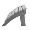Adirondack Ottoman 16.9L X 18.9W X 13H Inch HDPE Folding Footrest Gray