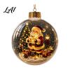 Holy Season Spiritual Gift Glowing Christmas Ball Ornaments Mini Holiday Scene Light-Up Hanging Clear Luminous Keepsake for Memorial Acrylic