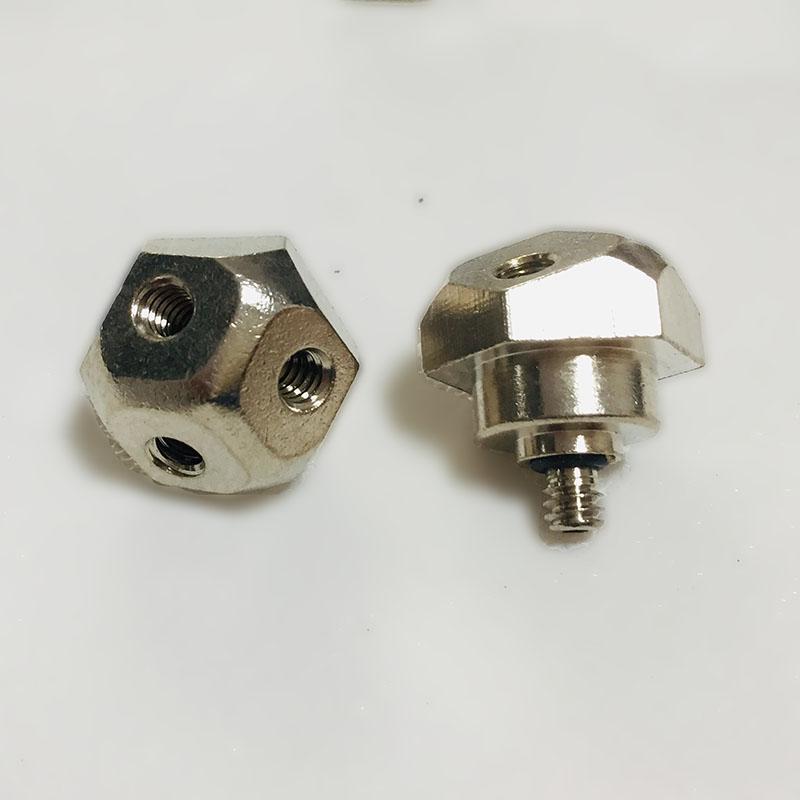 High Pressure Brass 9.52mm misting Nozzle Connector 3/8 Inch Slide Lock Connector Tee Elbow Straight Connector Spray Acce