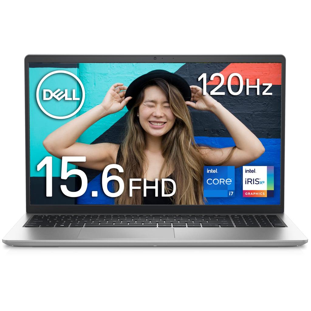 Dell Inspiron 15 3520 Laptop Platinum Silver 12Gen Core 16GB 512GB NI385A-CNLS (Intel i7-1255U, RAM, SSD, 15-inch FHD)