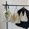 Handwoven bag women's 2025 new trendy fashion retro tote bag straw bag versatile large-capacity shoulder bag